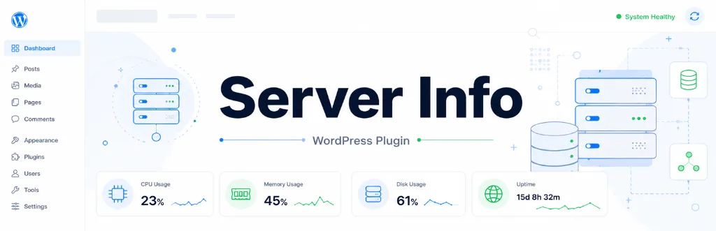 Server Info WordPress Plugin Dashboard Banner
